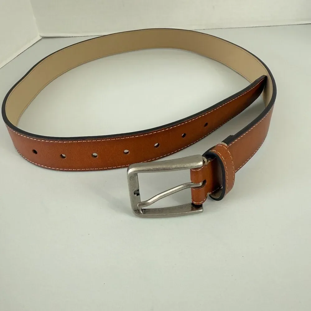 Goodfellow & Co Men's Brown Faux Leather Belt Size M